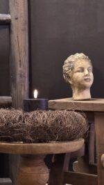 Landelijke buste kinderhoofd cementlook
