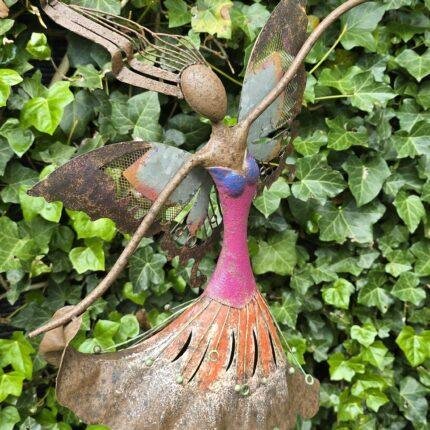 Metalen Vlinder Danseres Tuindecoratie 92 cm