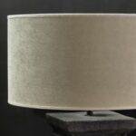 Velvet Cilinder Lampenkap 40 cm – Landelijke Stijl