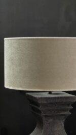 Velvet Cilinder Lampenkap 40 cm – Landelijke Stijl