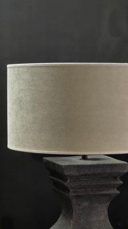 Velvet Cilinder Lampenkap 40 cm – Landelijke Stijl