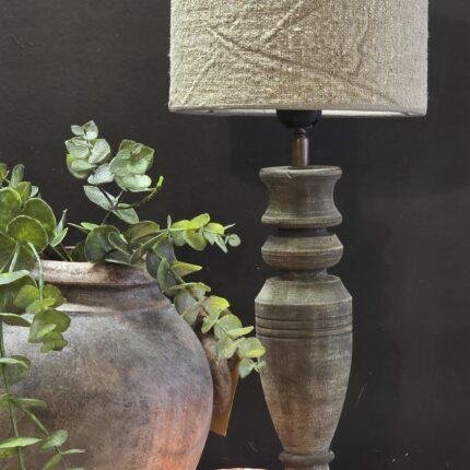 Houten baluster lamp