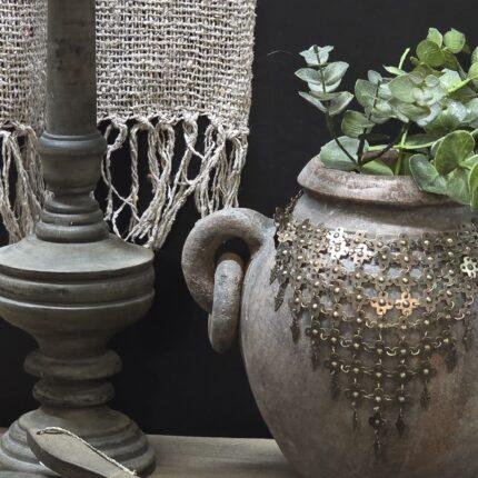 Landelijke houten kwast decoratie