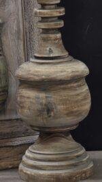 Houten baluster kandelaar 60 cm foto 4