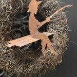 Metalen Jongen met Hengel Roest