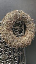 Bruine krans van natuurlijke twijgen 30 cm