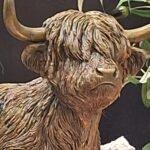 Hooglander beeld liggend – koe decoratie met horens