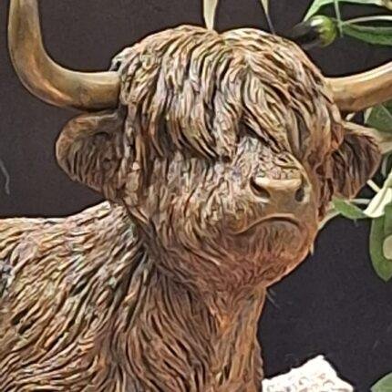 Hooglander beeld liggend – koe decoratie met horens