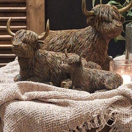 Hooglander beeld liggend – koe decoratie met horens