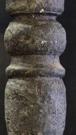 Landelijke Baluster Lampenvoet XL – Steenlook Hout foto 2