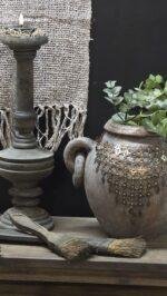 Landelijke houten kwast decoratie