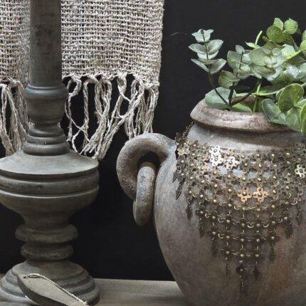 Landelijke houten kwast decoratie