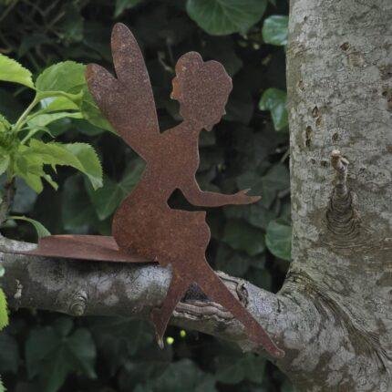 Metalen Fee Tuindecoratie Roest foto 2