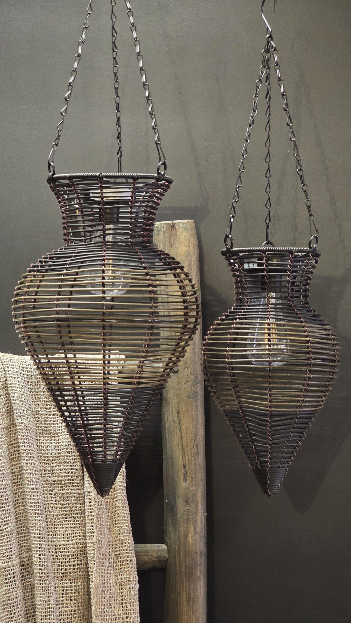Rotan Hanglamp Donkerbruin Druppelvorm 34,5 cm Rotan Hanglamp Donkerbruin Druppelvorm 34,5 cm