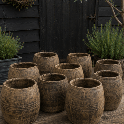 Houten Pot Uniek foto 2