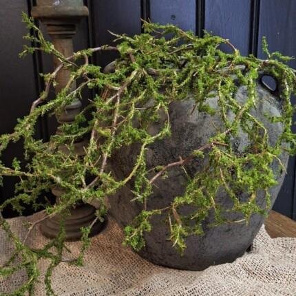 Kunst Mostak Hangend Groen – Landelijke Decoratietak 80 cm