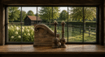 Sfeerset Raamluik met Kandelaar en Maxi Theelicht | Landelijke Decoratieset-5 - Afbeelding 2