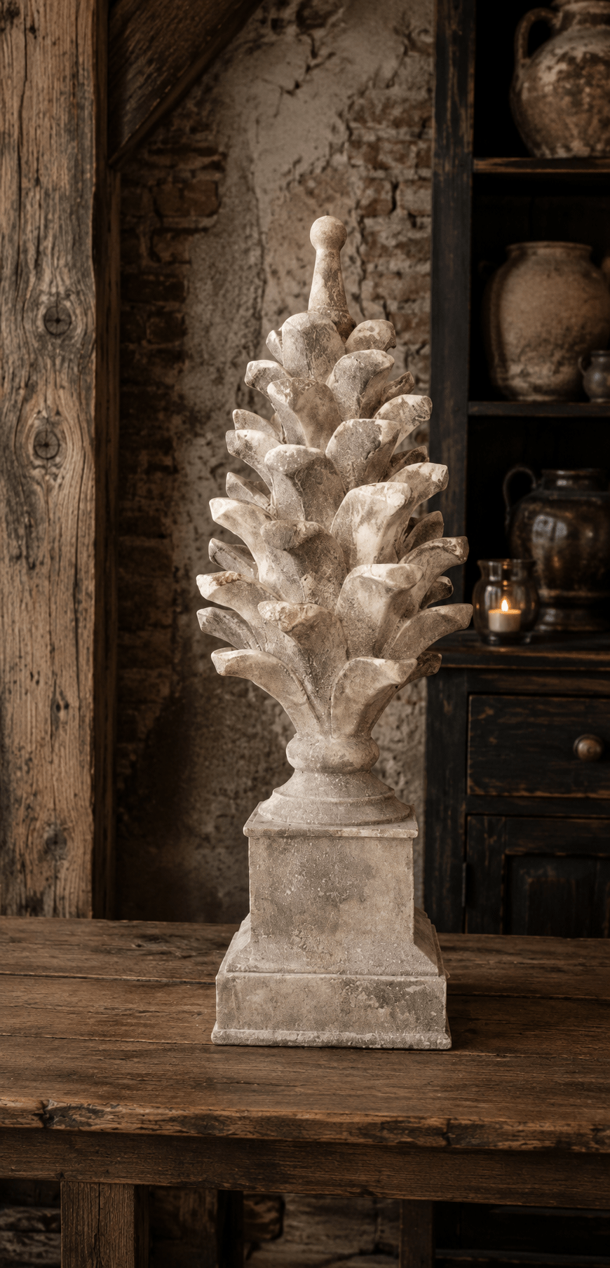 ChatGPT Image 21 jul 2026, 19_35_28 Ornament dennenappel op voet - Afbeelding 1