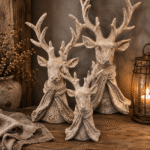 Decoratief hert met sjaal