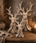Decoratief hert met sjaal