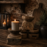 Houten Zaaikandelaar – Authentieke Houten Kandelaar