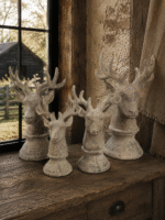 Hert op sokkel – decoratief hert – 4 maten - Afbeelding 3