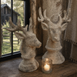 Hert op sokkel – decoratief hert – 4 maten