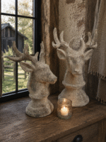 Hert op sokkel – decoratief hert – 4 maten
