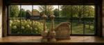 Sfeerset Raamluik met Kandelaar en Maxi Theelicht | Landelijke Decoratieset-1 - Afbeelding 2