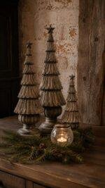 Decoratieve kerstboom met ster