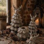 Hert kerstboom potje met deksel – 18, 21 of 28 cm