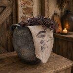 Shabby doek - Herfst paddenstoelen