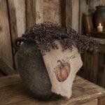 Shabby doek - Herfst pompoen gekleurd