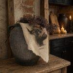 Shabby doek - Hooglander zijwaarts
