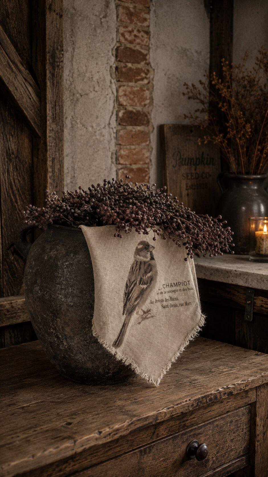 shabby-doek-mus Shabby doek - Mus - Afbeelding 1