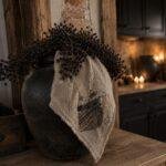 Shabby doek - schalen met tak