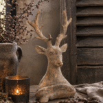 Hert Ornament 30,5 cm | Landelijke Hert Decoratie
