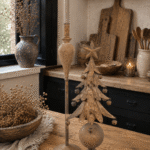 Roest Kerstboom Ornament 46 cm | Landelijke Kerstdecoratie