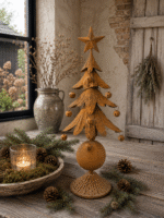 Roest Kerstboom Ornament 46 cm | Landelijke Kerstdecoratie - Afbeelding 2