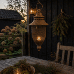 Roest Hanglantaarn 35 cm | Landelijke Hangende Lantaarn
