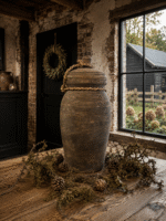 Houten pot met ronde deksel - Afbeelding 2