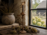 Roest Kandelaar 26 cm | Metalen Diner Kandelaar - Afbeelding 2