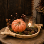 Kunstpompoen Kallebas Terra – landelijke herfstdecoratie
