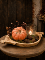 Kunstpompoen Kallebas Terra – landelijke herfstdecoratie