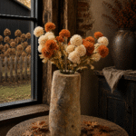 Dahlia – crème of bruin | Kunstbloem herfst
