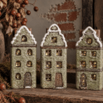 Keramieken huisje groen– model A, B of C