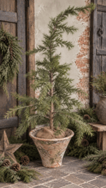 Harspot met oude verweerde look – D29,5 × H19 cm