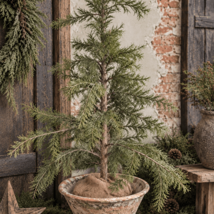Harspot met oude verweerde look – D29,5 × H19 cm
