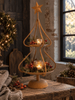 Metalen kerstboom etagère - Afbeelding 2