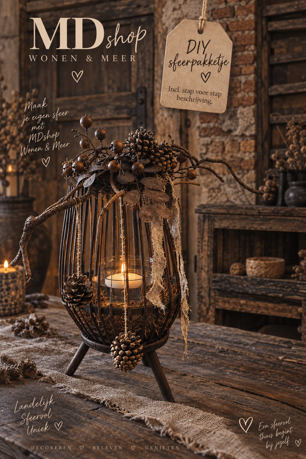 Codex-afbeelding 22 sep 2026, 21_13_27 DIY Thuisworkshop Herfstlantaarn – Compleet Herfst Sfeerpakket - Afbeelding 1